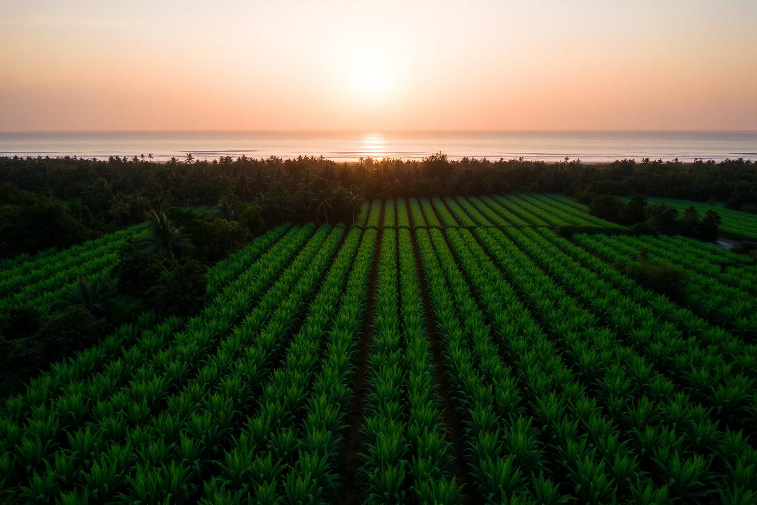 Aerial view of SSABI farm