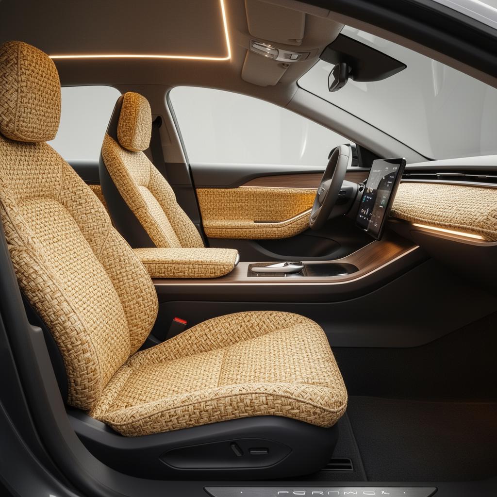 Electric vehicles, lined in living fiber